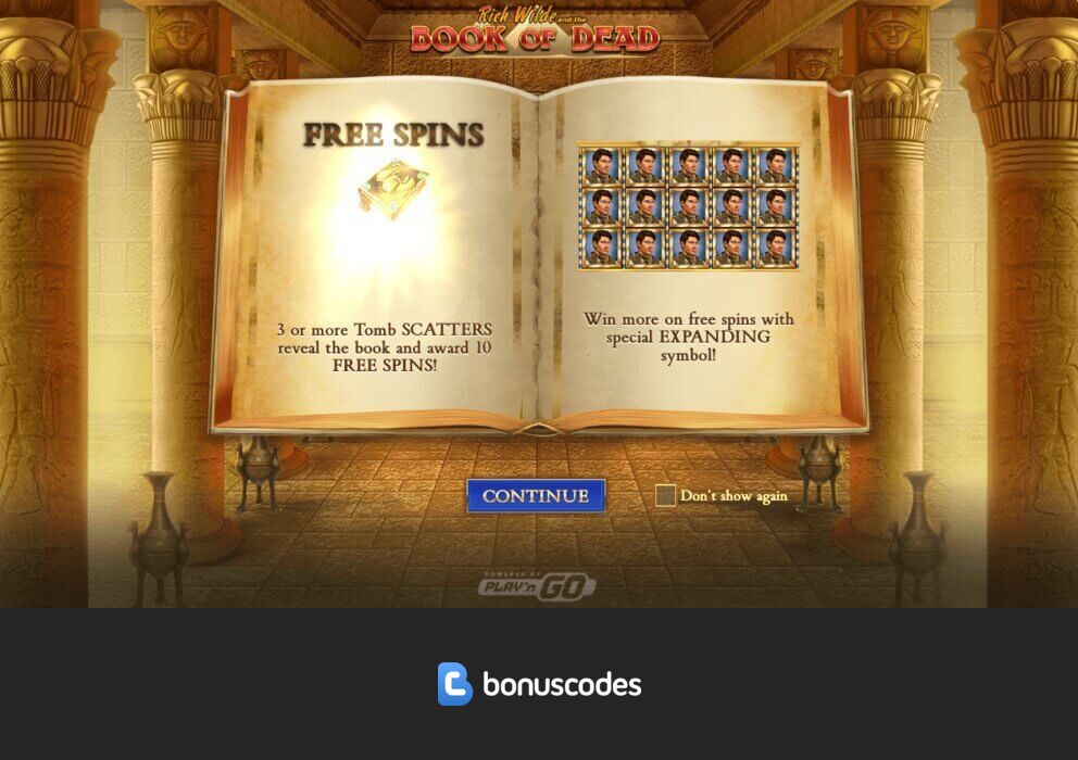 Book of Dead Freispiele ohne Einzahlung