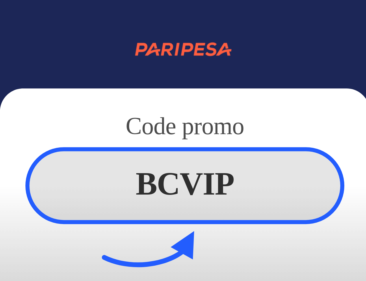 Code promo Paripesa