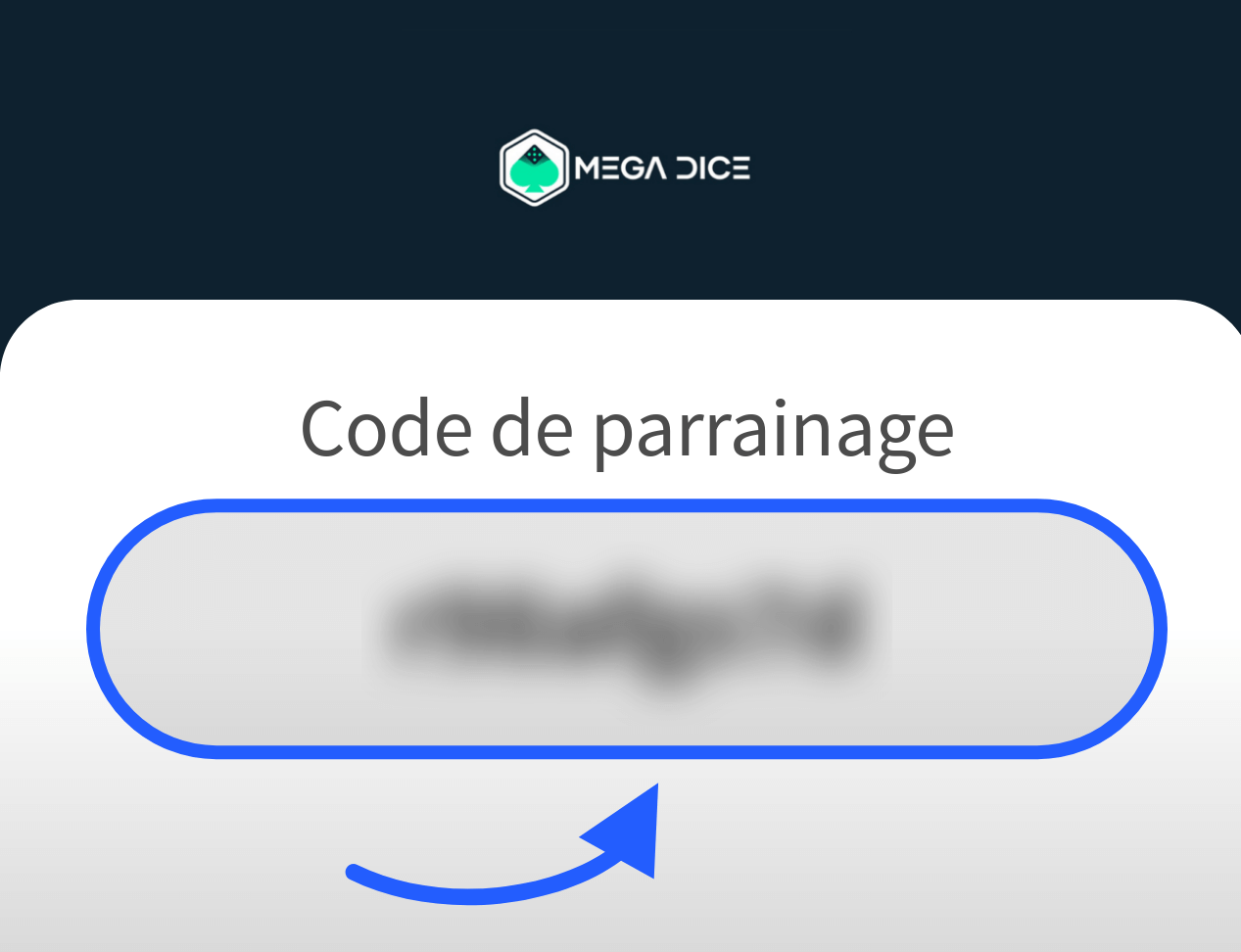 Code de parrainage Mega Dice