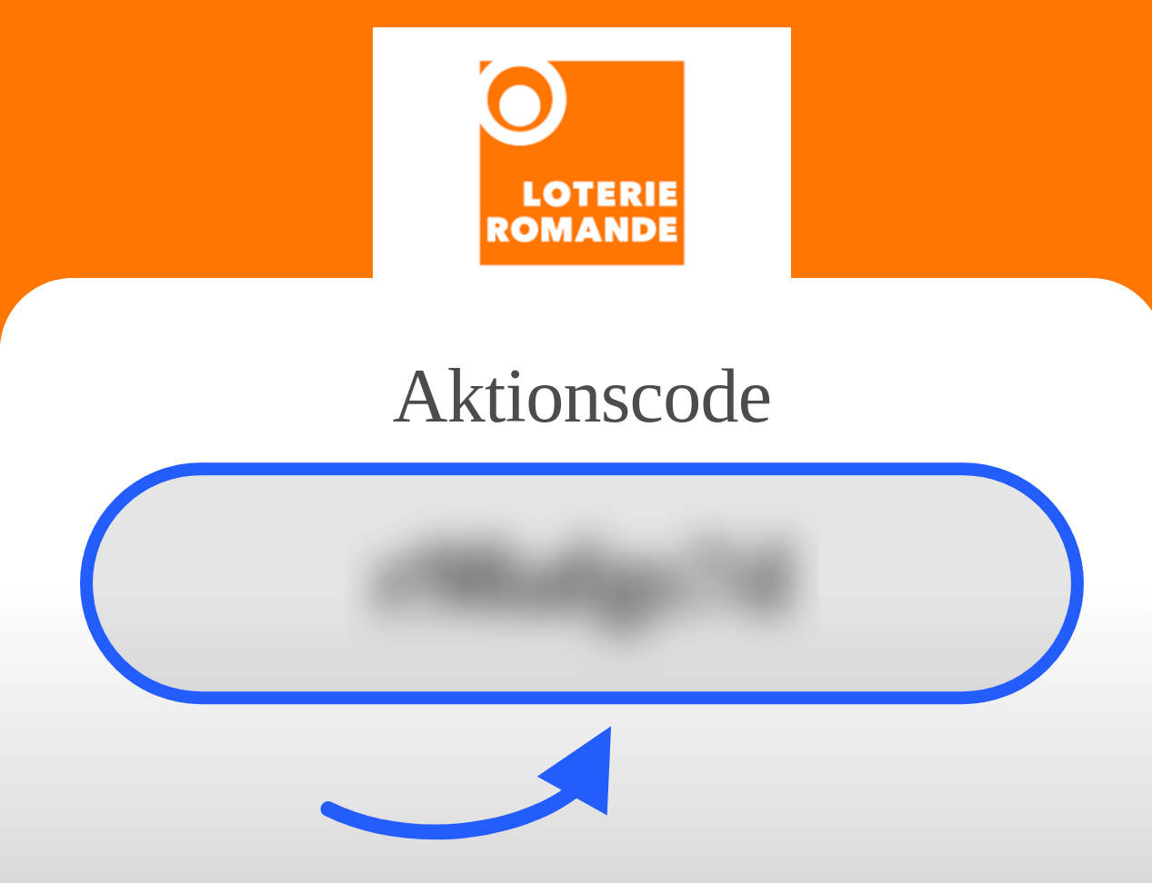 Gutscheincode für die Loterie Romande