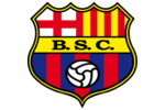 Escudo de barcelona borde rojo y negro
