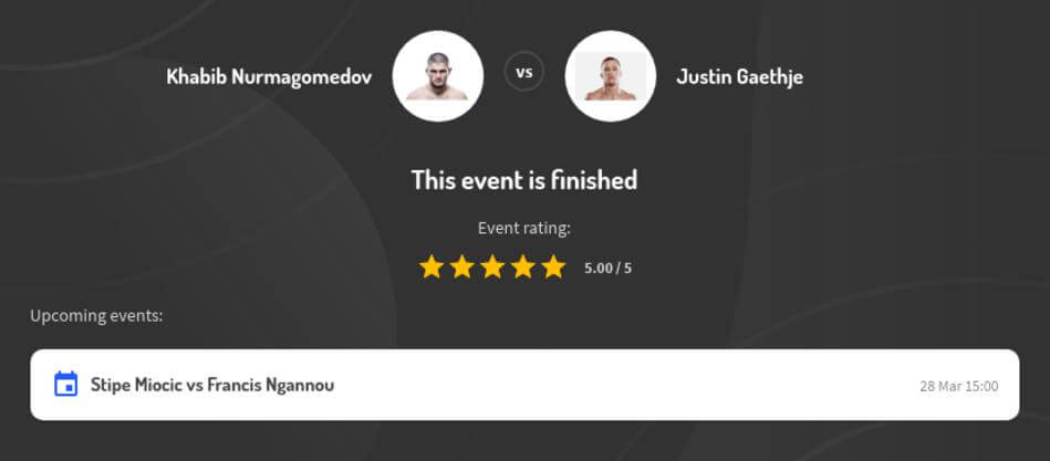 Khabib Nurmagomedov vs Justin Gaethje Betting Odds