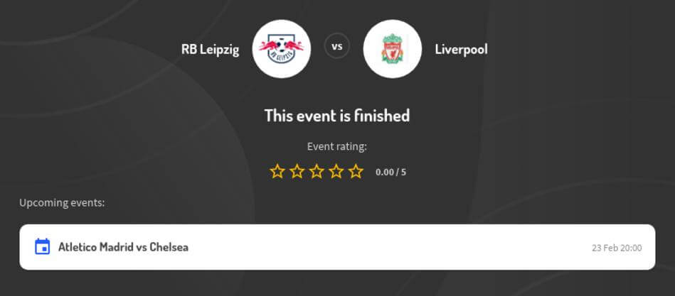Liverpool vs RB Leipzig Betting Odds