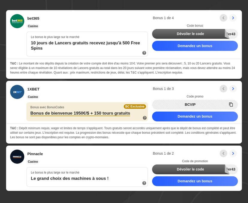 Comment avoir des tours gratuits sans dépôts