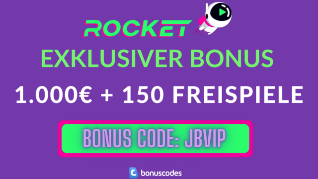 Bonus Aktion mit Rocket Casino Bonus Code 2024