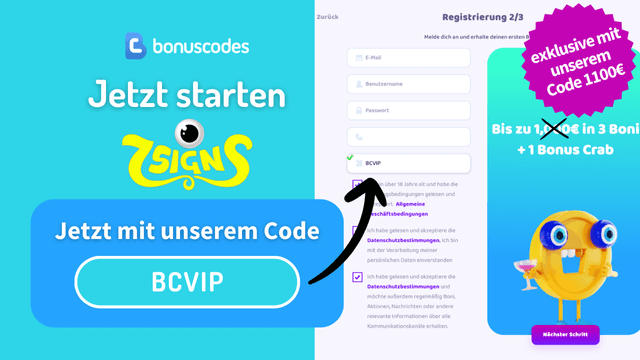 Promocode 7signs mit exklusiven bonus