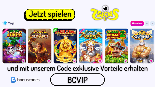 7signs Spiele mit exklusiven Bonus