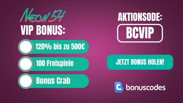 Neon54 Bonus für Neukunden