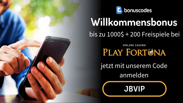 Mit unserem Code bei Play Fortuna Anmelden und Bonus erhalten