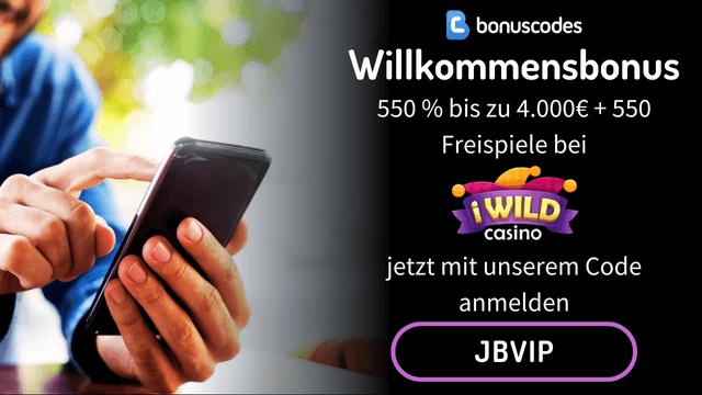 Jetzt bei iWild Casino mit unserem Gutscheincode Anmelden