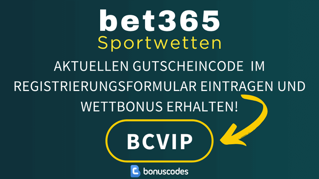 bet365 Angebotscode Registrierungsformular