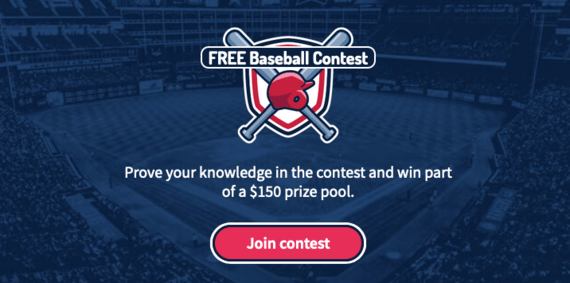 baseball tipping league free prizes