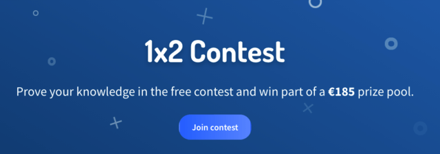 football betting 1x2 contest with prizes