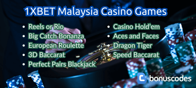 1XBET malaysia games