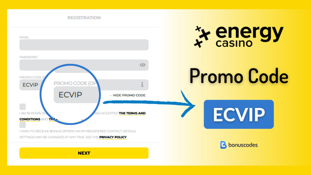 exclusive energy casino registration promo code