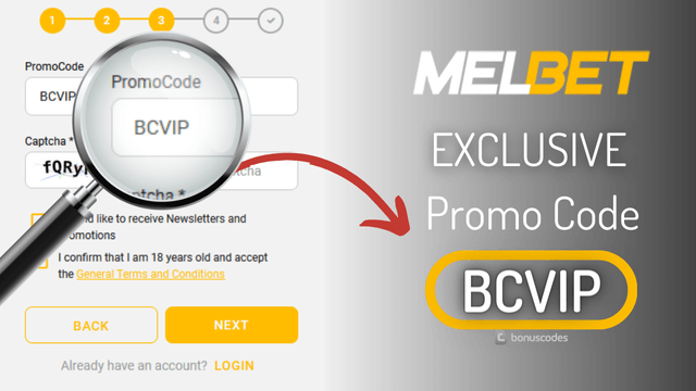 welcome bonus code registration at melbet