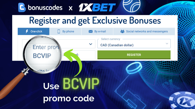 1xbet exclusive bonus code for creating an account
