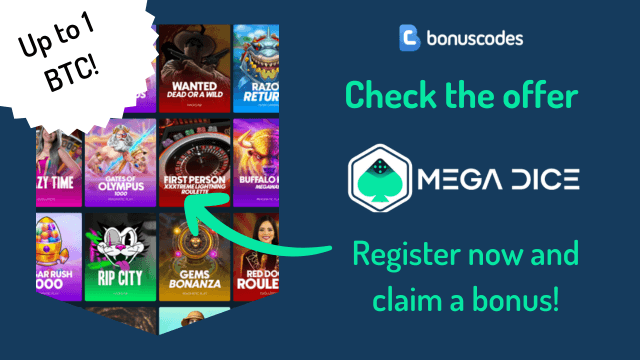 mega dice welcome offer bonus code