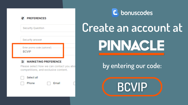 pinnacle bonus code registration