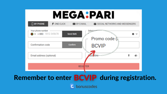 Megapari Bangladesh sign up offer