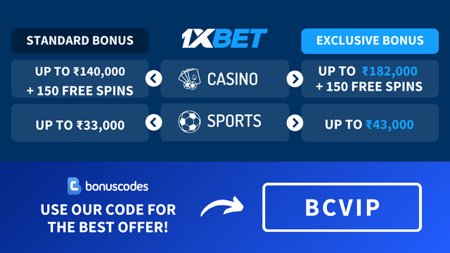 1XBET sign up offer with exclusive promo code