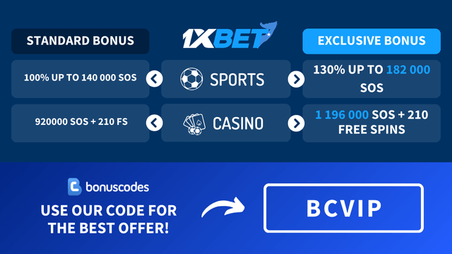 1XBET Somalia exclusive offers