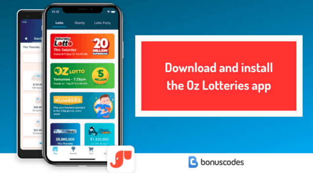 mobile app for Oz Lotteries