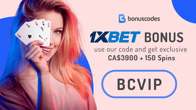 1XBET promo code Canada for casino players