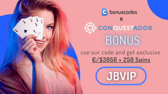 Conquestador exclusive promotional code for free spins