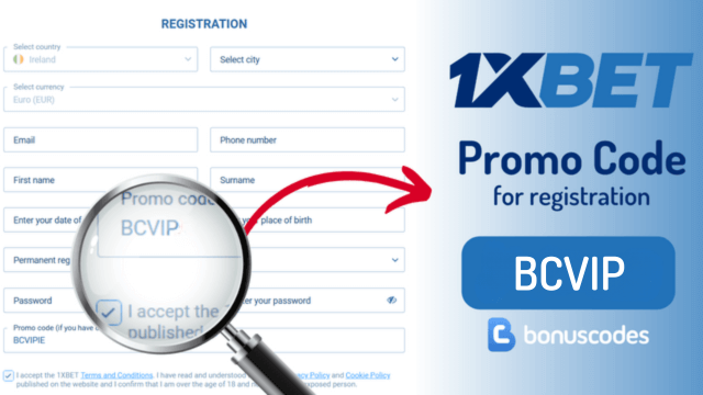 1xbet ireland welcome bonus registration