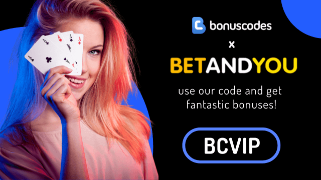 BetAndYou bonus code casino offers