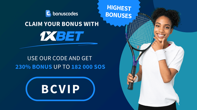 1xbet promo code sport betting bonus for Somalia