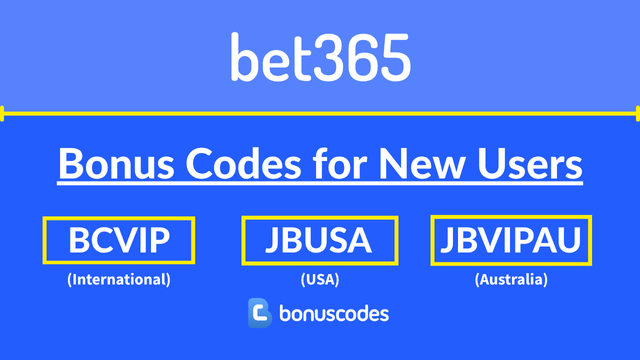 bonus code bet365