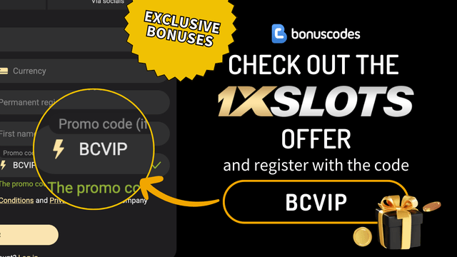 registration 1xSlots promo code 2026