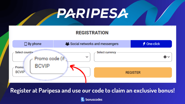 Paripesa promo code Tanzania signup