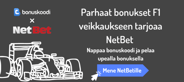 f1 veikkaus NetBet Suomi sivulla