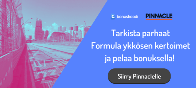 Formula ykkönen vedonlyönti bonuksella Pinnaclella