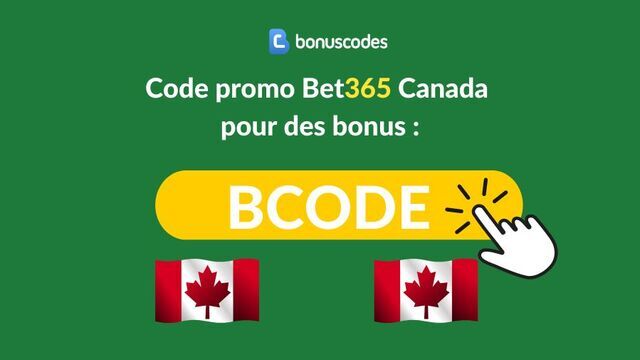 code promo bet365 Canada 