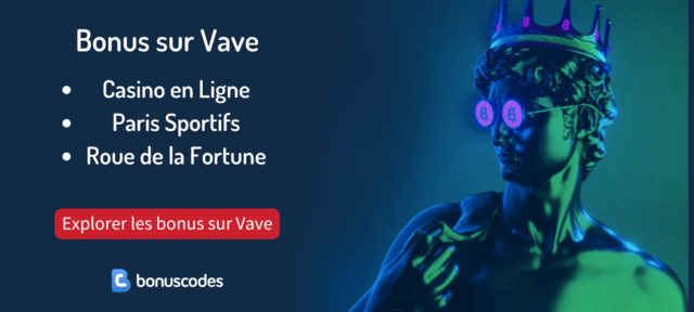 bonus jeux d'argent réel Vave