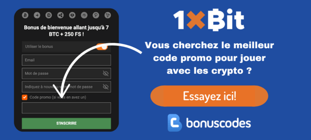 inscription code promotionnel 1xbit