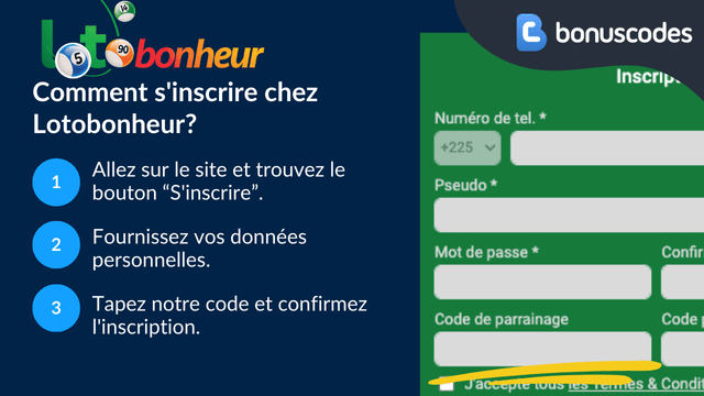 inscription code promo Loto Bonheur