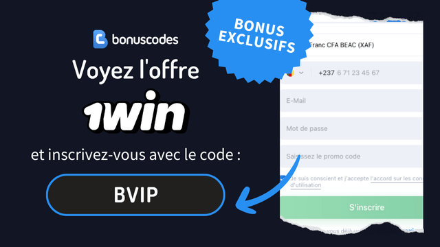 s'enregistrer avec code promotionnel 1win