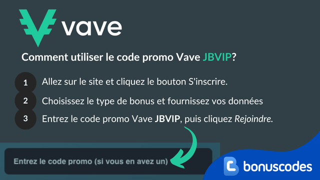 inscription code promo Vave
