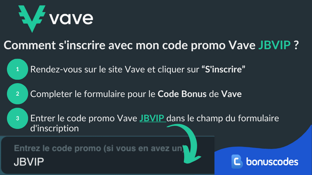 inscription code promo Vave