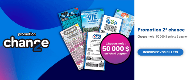 2e chance promotion Loto-Québec