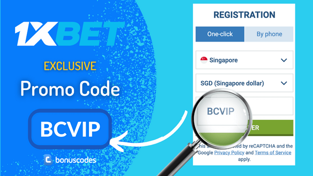 1XBET Promo Code Singapore for registration