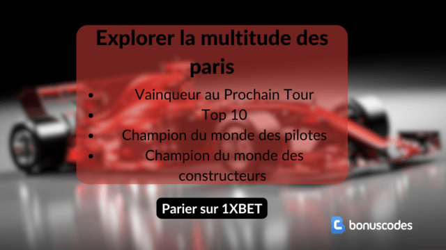 Formule 1 paris sportifs