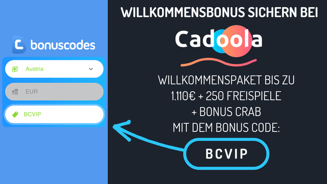 Cadoola Aktionscode Registrierung