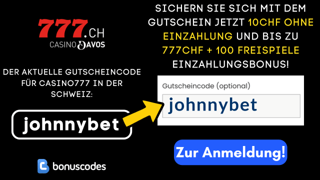 Casino777 Gutscheincode Registrierung