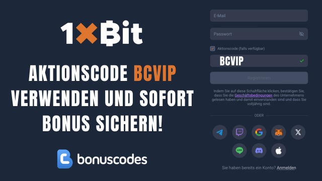 1xBit Aktionscode Registrierung 